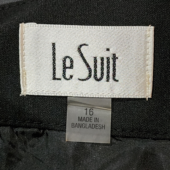 Le Suit black classic pencil-style business formal or casual skirt Size 16 - Picture 4 of 5